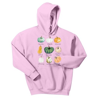 Fall Pumpkins Pumpkin Types And Varieties Kids Hoodie