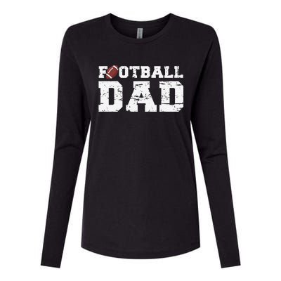 Football Papa Proud Football Dad Womens Cotton Relaxed Long Sleeve T-Shirt