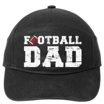 Football Papa Proud Football Dad 7-Panel Snapback Hat