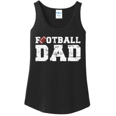 Football Papa Proud Football Dad Ladies Essential Tank