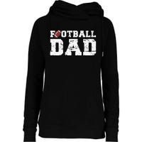 Football Papa Proud Football Dad Womens Funnel Neck Pullover Hood