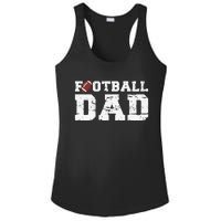 Football Papa Proud Football Dad Ladies PosiCharge Competitor Racerback Tank