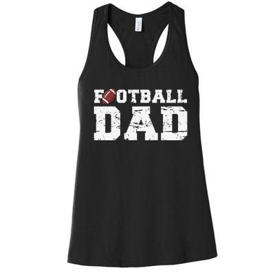 Football Papa Proud Football Dad Women's Racerback Tank