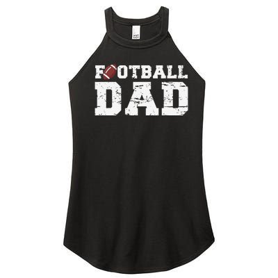 Football Papa Proud Football Dad Women's Perfect Tri Rocker Tank