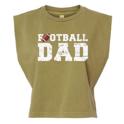 Football Papa Proud Football Dad Garment-Dyed Women's Muscle Tee