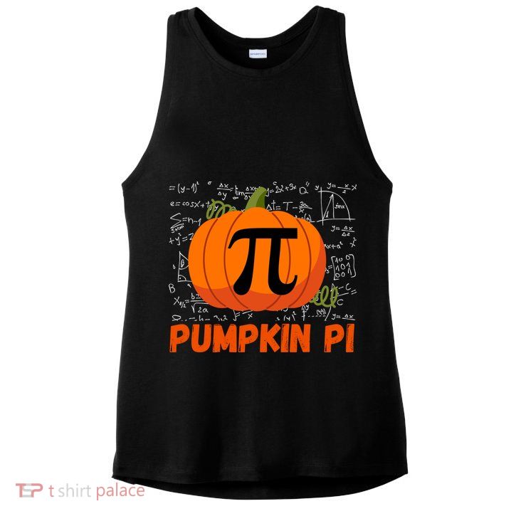 Funny Pumpkin Pie Math Pumpkin Pi Funny Halloween Costume Ladies PosiCharge Tri-Blend Wicking Tank