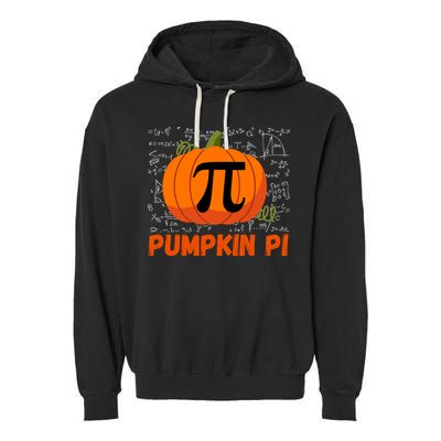 Funny Pumpkin Pie Math Pumpkin Pi Funny Halloween Costume Garment-Dyed Fleece Hoodie