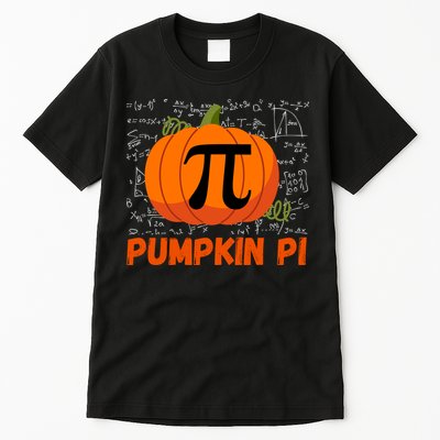Funny Pumpkin Pie Math Pumpkin Pi Funny Halloween Costume Tall T-Shirt