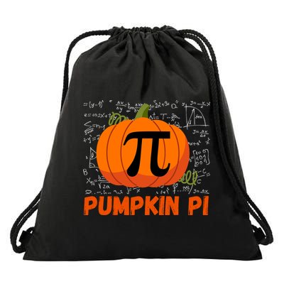 Funny Pumpkin Pie Math Pumpkin Pi Funny Halloween Costume Drawstring Bag