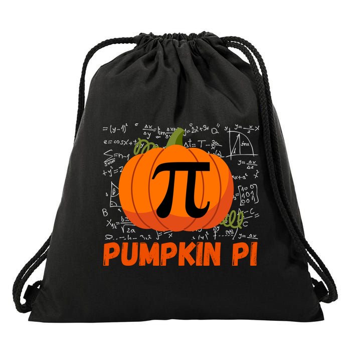 Funny Pumpkin Pie Math Pumpkin Pi Funny Halloween Costume Drawstring Bag