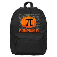 Funny Pumpkin Pie Math Pumpkin Pi Funny Halloween Costume 16 in Basic Backpack