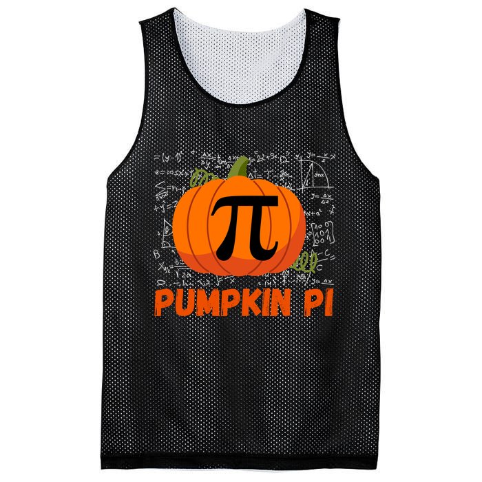 Funny Pumpkin Pie Math Pumpkin Pi Funny Halloween Costume Mesh Reversible Basketball Jersey Tank