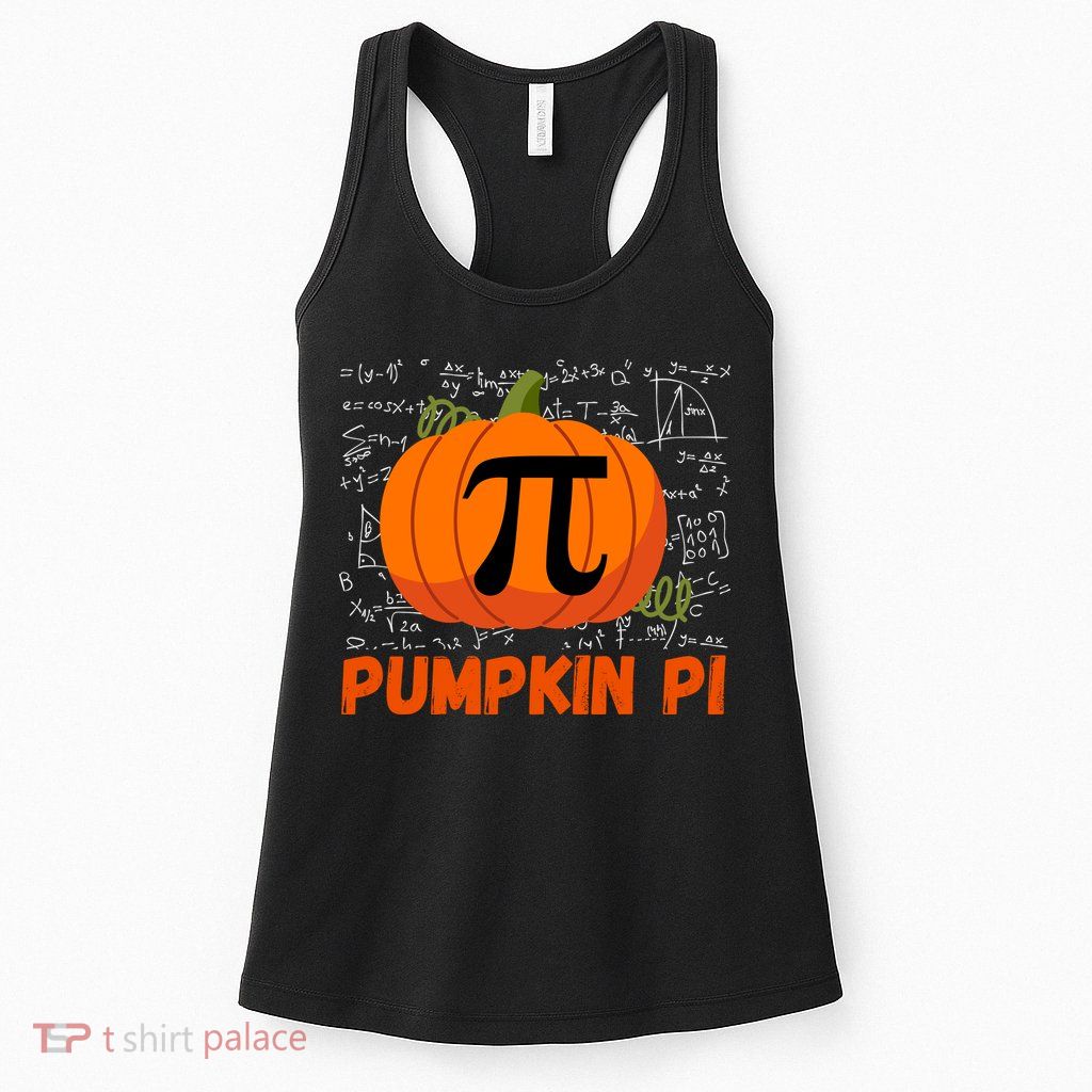 Funny Pumpkin Pie Math Pumpkin Pi Funny Halloween Costume Womens Tank Top