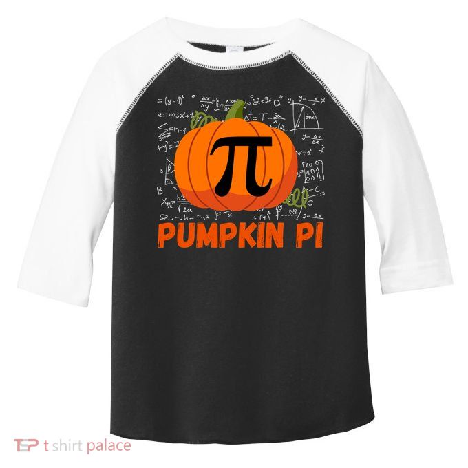 Funny Pumpkin Pie Math Pumpkin Pi Funny Halloween Costume Toddler Fine Jersey T-Shirt