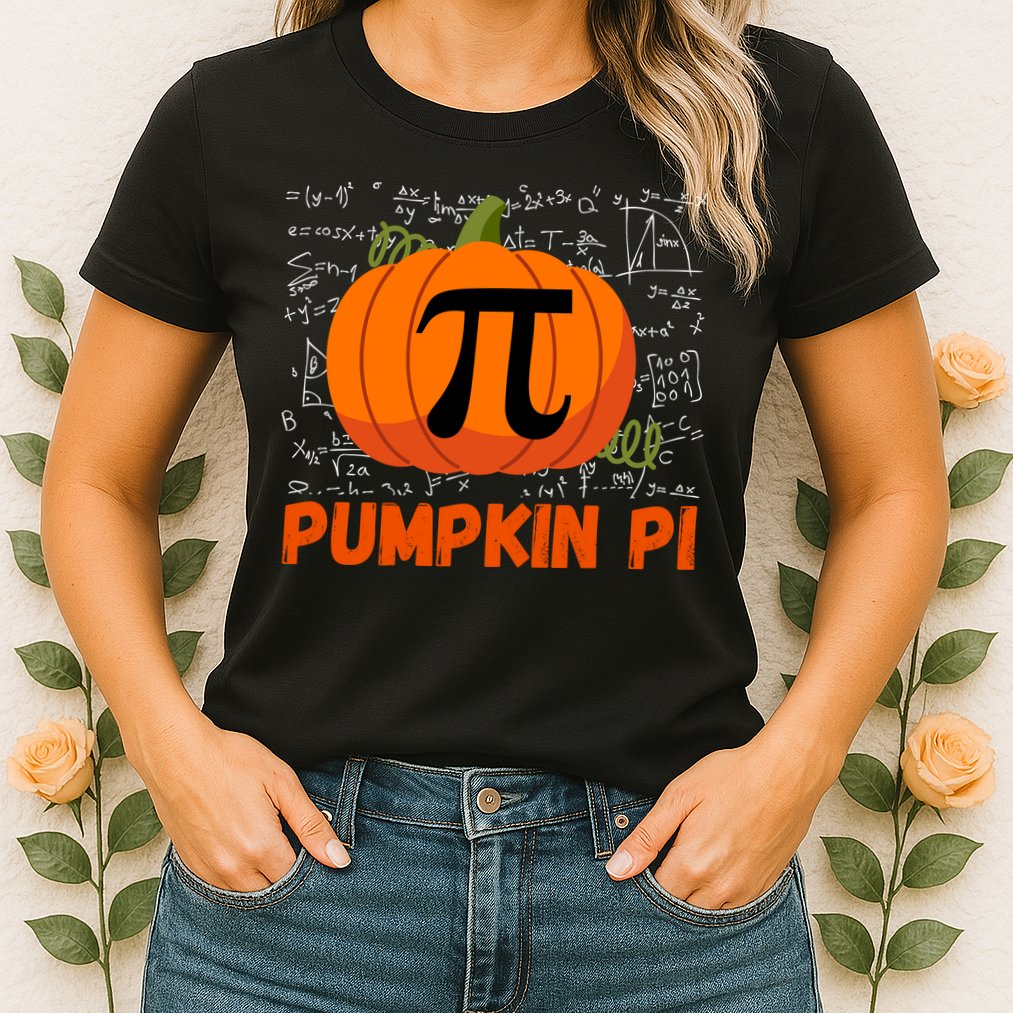 Funny Pumpkin Pie Math Pumpkin Pi Funny Halloween Costume Womens T-Shirt