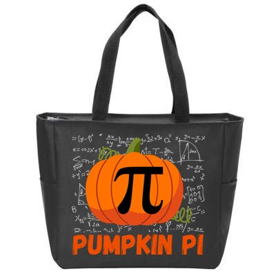 Funny Pumpkin Pie Math Pumpkin Pi Funny Halloween Costume Zip Tote Bag