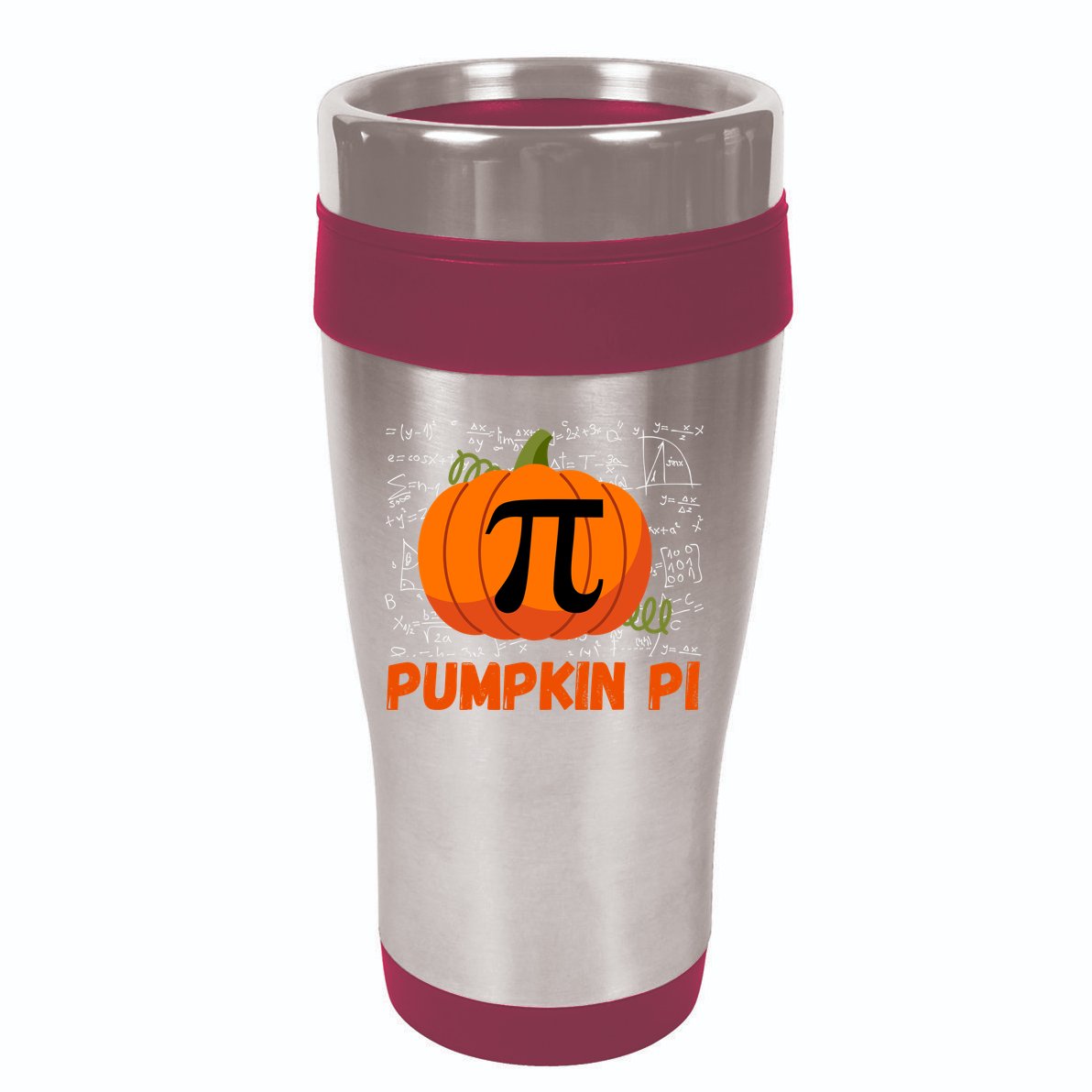Funny Pumpkin Pie Math Pumpkin Pi Funny Halloween Costume 16oz Travel Tumbler