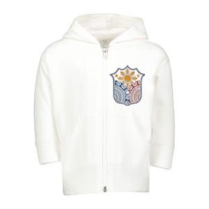 Filipino Pinoy Pride Mandala Tribal Proud Philippines Toddler Zip Fleece Hoodie