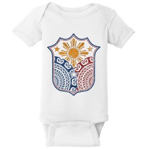 Filipino Pinoy Pride Mandala Tribal Proud Philippines Baby Bodysuit