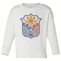 Filipino Pinoy Pride Mandala Tribal Proud Philippines Toddler Long Sleeve Shirt