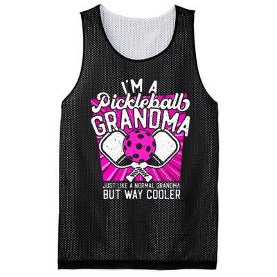 Funny Pickleball Paddle Pickleball Grandma Retro Mesh Reversible Basketball Jersey Tank