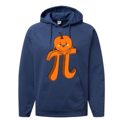 Funny Pumpkin Pie Math Teacher Halloween Thankgiving Pi Day Performance Fleece Hoodie