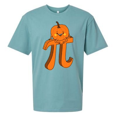 Funny Pumpkin Pie Math Teacher Halloween Thankgiving Pi Day Sueded Cloud Jersey T-Shirt