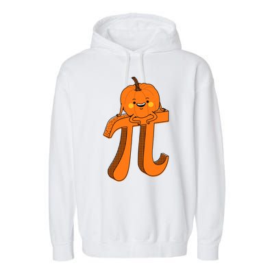 Funny Pumpkin Pie Math Teacher Halloween Thankgiving Pi Day Garment-Dyed Fleece Hoodie