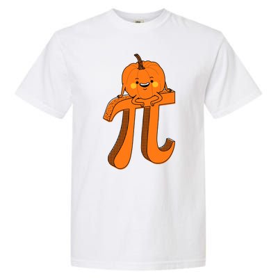 Funny Pumpkin Pie Math Teacher Halloween Thankgiving Pi Day Garment-Dyed Heavyweight T-Shirt