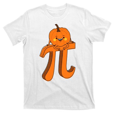 Funny Pumpkin Pie Math Teacher Halloween Thankgiving Pi Day T-Shirt