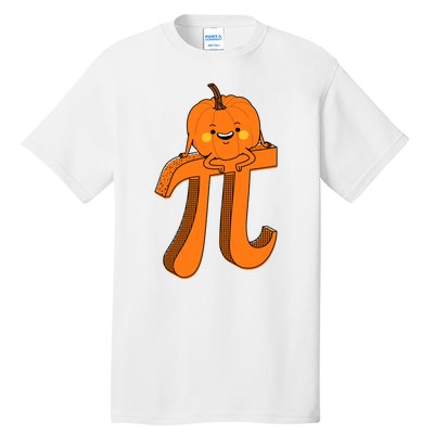 Funny Pumpkin Pie Math Teacher Halloween Thankgiving Pi Day Tall T-Shirt