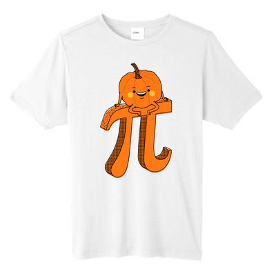 Funny Pumpkin Pie Math Teacher Halloween Thankgiving Pi Day Tall Fusion ChromaSoft Performance T-Shirt