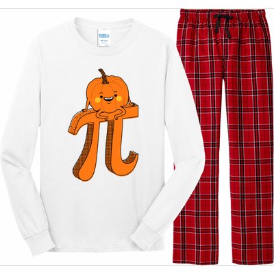 Funny Pumpkin Pie Math Teacher Halloween Thankgiving Pi Day Long Sleeve Pajama Set