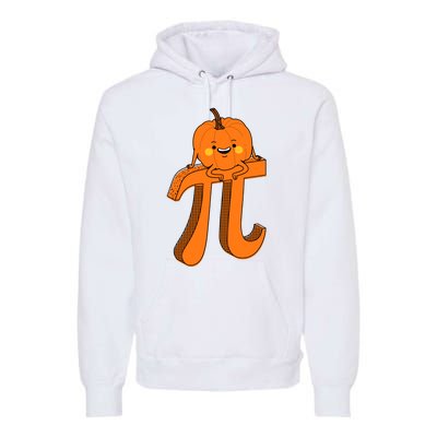 Funny Pumpkin Pie Math Teacher Halloween Thankgiving Pi Day Premium Hoodie