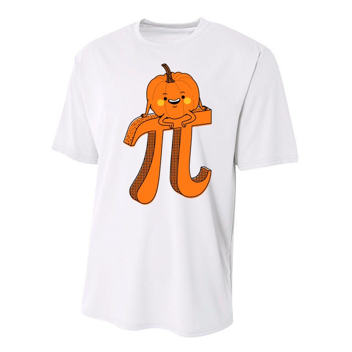 Funny Pumpkin Pie Math Teacher Halloween Thankgiving Pi Day Performance Sprint T-Shirt