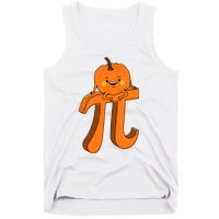 Funny Pumpkin Pie Math Teacher Halloween Thankgiving Pi Day Tank Top