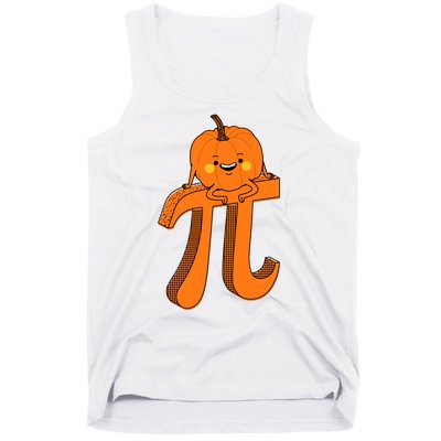 Funny Pumpkin Pie Math Teacher Halloween Thankgiving Pi Day Tank Top