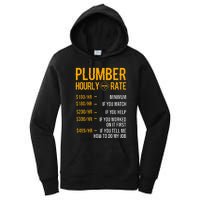 Funny Plumber Plumber Hourly Rate Plumber Women's Pullover Hoodie