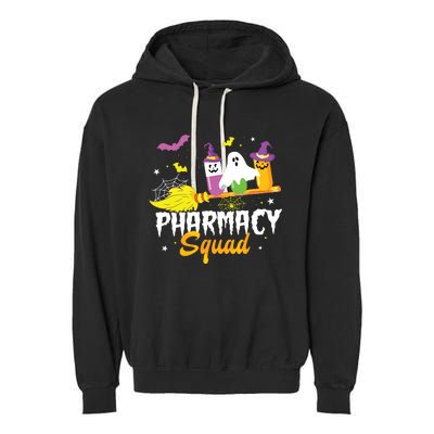 Funny Pills Pharmacy Squad Pharmacist Technician Halloween Garment-Dyed Fleece Hoodie