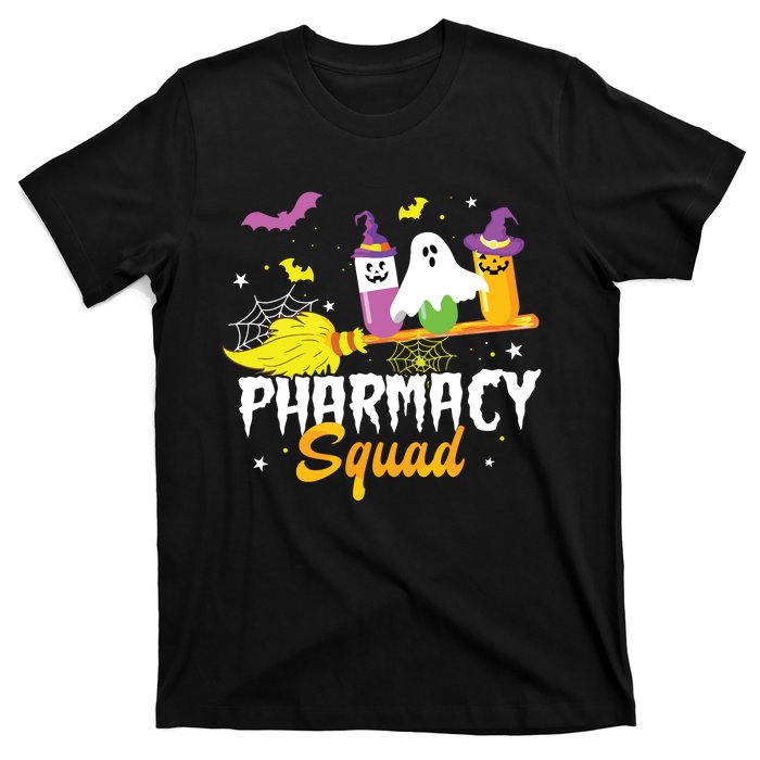 Funny Pills Pharmacy Squad Pharmacist Technician Halloween T-Shirt