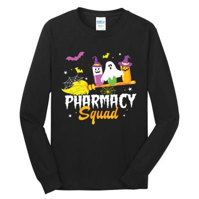 Funny Pills Pharmacy Squad Pharmacist Technician Halloween Tall Long Sleeve T-Shirt