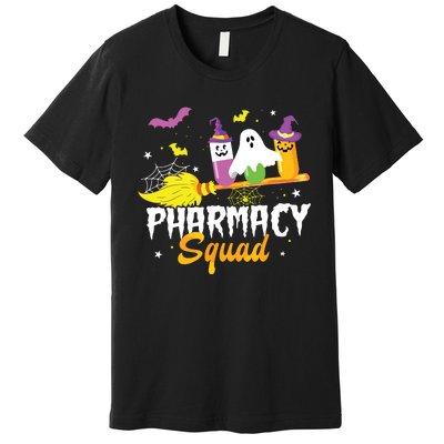 Funny Pills Pharmacy Squad Pharmacist Technician Halloween Premium T-Shirt