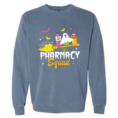 Funny Pills Pharmacy Squad Pharmacist Technician Halloween Garment-Dyed Sweatshirt