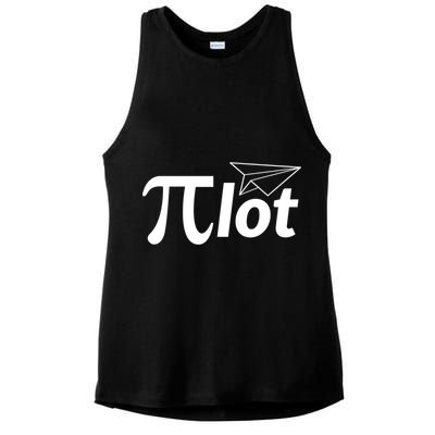 Future Pilot Pi Day Gift Pilot In Progress Airplane Lover Meaningful Gift Ladies PosiCharge Tri-Blend Wicking Tank