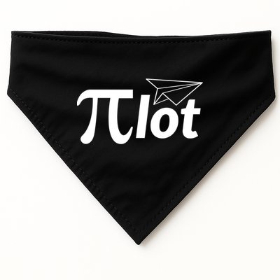 Future Pilot Pi Day Gift Pilot In Progress Airplane Lover Meaningful Gift USA-Made Doggie Bandana