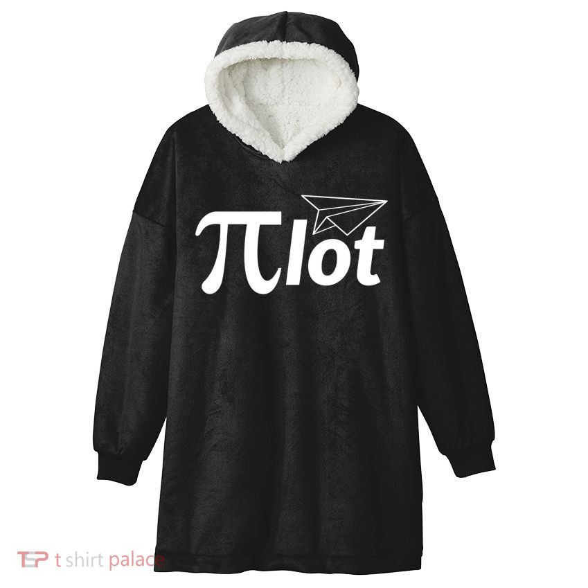 Future Pilot Pi Day Gift Pilot In Progress Airplane Lover Meaningful Gift Hooded Wearable Blanket