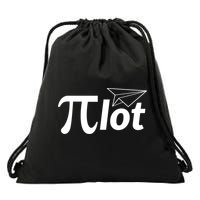 Future Pilot Pi Day Gift Pilot In Progress Airplane Lover Meaningful Gift Drawstring Bag