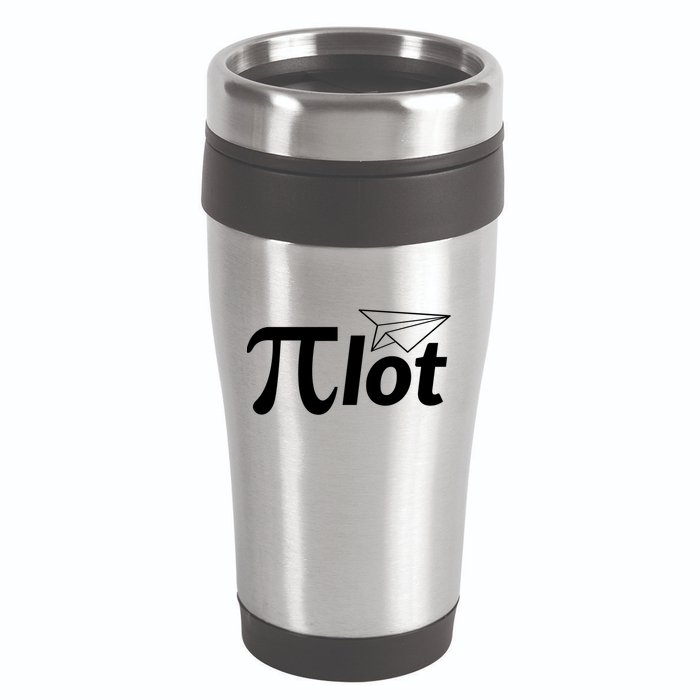 Future Pilot Pi Day Gift Pilot In Progress Airplane Lover Meaningful Gift 16oz Travel Tumbler