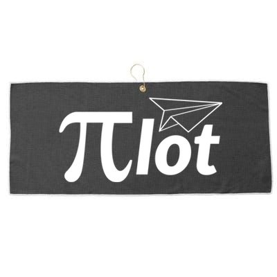 Future Pilot Pi Day Gift Pilot In Progress Airplane Lover Meaningful Gift Large Microfiber Waffle Golf Towel