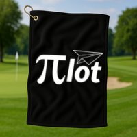 Future Pilot Pi Day Gift Pilot In Progress Airplane Lover Meaningful Gift Golf Towel
